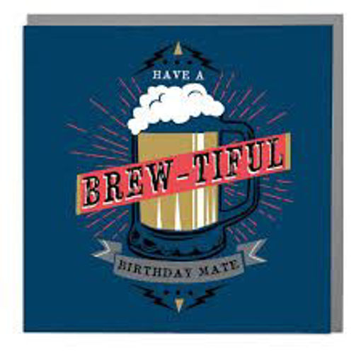 Picture of HAVE A BREW-TIFUL BIRTHDAY BLANK INSIDE CARD